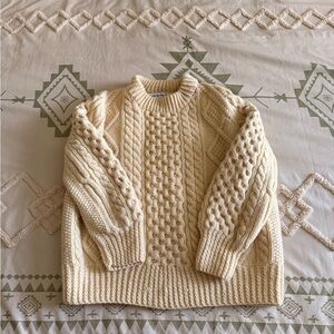 Cozy Cream Cable Knit Sweater